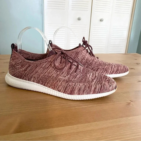 Cole Haan 2.ZeroGrand Stitchlite Lace-Up Sneakers Purple Woman’s Size 10 - Picture 1 of 13